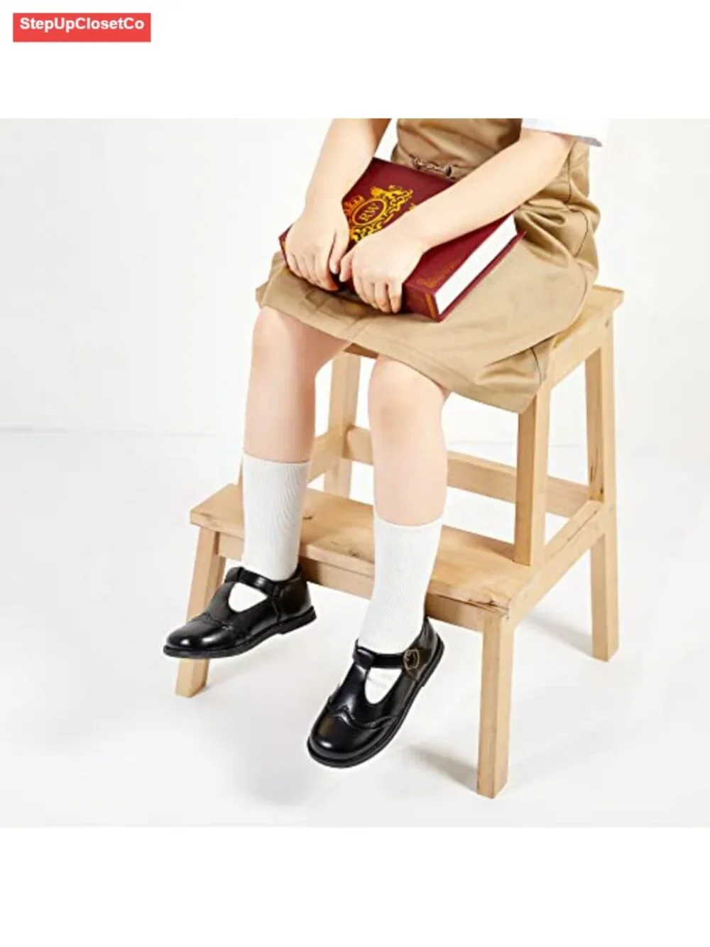 Toddler Little Girl Mary Jane Dress Shoes Ballet Flats Hook Loop